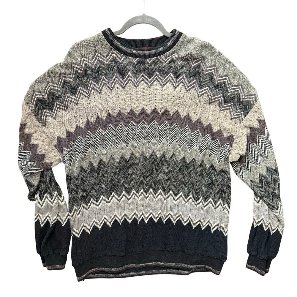 Vintage Tundra Canada Crewneck Sweater Grandpa Cabincore Aztec Cosby Sz XL